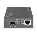 Digitus Convertidor de medios 10 Gigabit negro