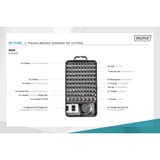 Digitus Juego de destornilladores para mecánica de precisión, Conjuntos de bits negro/Transparente