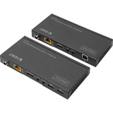Digitus Set extensor HDMI KVM 4K HDBaseT, Alargador de HDMI negro