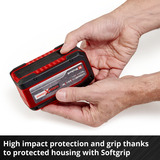 EINHELL Batería Power-X-Change Plus Multi-Ah 18 Voltios 5,0 a 8,0 Ah rojo/Negro