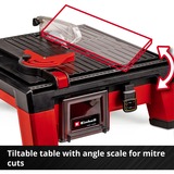 EINHELL Cortadora de azulejos Power X-Change TE-TC 18/115 Li - Solo, 18 Voltios, Cortador de azulejos rojo/Negro