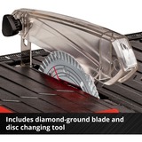 EINHELL Cortadora de azulejos Power X-Change TE-TC 18/115 Li - Solo, 18 Voltios, Cortador de azulejos rojo/Negro