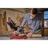 EINHELL TH-MS 2112 5000 RPM 1600 W, Sierras de corte a inglete y a bisel rojo/Negro, 5000 RPM, 120 x 55 mm, 80 x 55 mm, 120 x 32 mm, 80 x 32 mm, Corriente alterna