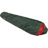 High Peak Lite Pak 1200, Saco de dormir verde/Rojo