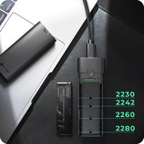 ICY BOX Spade Case 1806, Caja de unidades negro