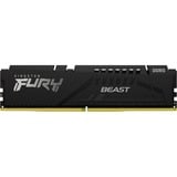 Kingston FURY FURY Beast 8GB 5200MT/s DDR5 CL40 DIMM Black, Memoria RAM negro, 8 GB, 1 x 8 GB, DDR5, 288-pin DIMM