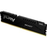 Kingston FURY FURY Beast 8GB 5200MT/s DDR5 CL40 DIMM Black, Memoria RAM negro, 8 GB, 1 x 8 GB, DDR5, 288-pin DIMM