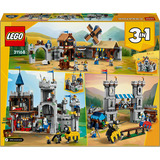 LEGO Castillo Medieval de los Caballeros del Corcel, Juegos de construcción Juego de construcción, 9 año(s), Plástico, 1371 pieza(s), 2,52 kg