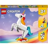 LEGO Creator 3-in-1 Unicornio Mágico, Juegos de construcción Juego de construcción, 7 año(s), Plástico, 145 pieza(s), 215 g