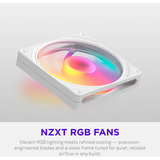 NZXT F140 RGB, Ventilador blanco
