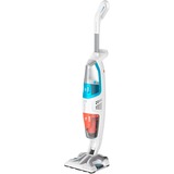 Rowenta Clean & Steam Multi RY8544WH , Limpiador de vapor blanco/Azul, aspiradora de pie y escoba eléctrica Sin bolsa 0,5 L 1700 W Blanco, Azul