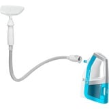 Rowenta Clean & Steam Multi RY8544WH , Limpiador de vapor blanco/Azul, aspiradora de pie y escoba eléctrica Sin bolsa 0,5 L 1700 W Blanco, Azul
