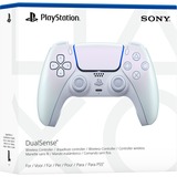Sony S1000044424 mando y volante Perlado Bluetooth/USB Gamepad Analógico/Digital PlayStation 5, iOS blanco, Gamepad, PlayStation 5, iOS, Cruceta, Botón de inicio, Botón Opciones, Botón Compartir, Analógico/Digital, Inalámbrico y alámbrico, Bluetooth/USB