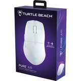 Turtle Beach Pure Air ratón Juego mano derecha RF Wireless + Bluetooth Óptico 26000 DPI, Ratones para gaming blanco, mano derecha, Óptico, RF Wireless + Bluetooth, 26000 DPI, Translúcido, Blanco