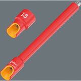 Wera 8794 LA VDE Extensión Zyklop 1/4", 150 mm, Llave de tubo rojo