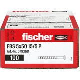 fischer Tornillo para hormigón FBS 5x50 15/5 cabeza plana TX 