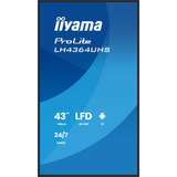 iiyama LH4364UHS-B1AG, Pantalla de gran formato negro (mate)
