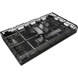 ASUS TUF Gaming ARGB PWM Fan Hub Controlador de ventilador, Control del ventilador negro, Controlador de ventilador, Negro, 4 pines, SATA, 115 mm, 69 mm
