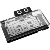 Alphacool Core RX 9070 XT Swift + Quicksilver, Refrigeración por agua transparente/Cromado