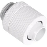 Alphacool Eiszapfen 13/10mm adaptador roscado G1/4 - White, Conexión blanco