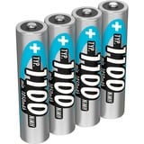 Ansmann 1100mAh  pila doméstica AAA Níquel-metal hidruro (NiMH), Batería plateado, AAA, Níquel-metal hidruro (NiMH), 10.5 x 44.5