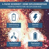 Ansmann Batería Li-Ion Micro AAA tipo 500 (mín. 400 mAh), paquete de 4 blanco/Violeta