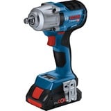 Bosch GDS 18V-450 HC Professional 2300 RPM Negro, Azul, Tornillo de percusión azul/Negro, Destornillador de impacto, Mango de pistola, 1/2", Negro, Azul, 2300 RPM, 1500 RPM