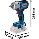 Bosch GDS 18V-450 HC Professional 2300 RPM Negro, Azul, Tornillo de percusión azul/Negro, Destornillador de impacto, Mango de pistola, 1/2", Negro, Azul, 2300 RPM, 1500 RPM