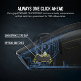 Corsair M75 WIRELESS, Ratones para gaming negro