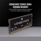 Corsair Vengeance CMSX32GX4M1A3200C22 módulo de memoria 32 GB 1 x 32 GB DDR4 3200 MHz, Memoria RAM negro, 32 GB, 1 x 32 GB, DDR4, 3200 MHz, 260-pin SO-DIMM