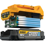 DEWALT Batería Powerstack DCBP034, 18Volt 1,7Ah amarillo/Negro