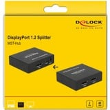 DeLOCK Divisor DisplayPort 1.2 > 2x DisplayPort 4K, Display Port Splitter  negro