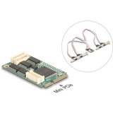 DeLOCK Mini PCIe I/O tamaño completo 4 x Serie RS-232, Ampliación de interfaces 