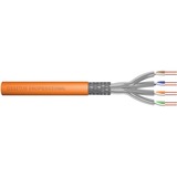 Digitus Cable de instalación de par trenzado CAT 7 S-FTP, AWG 23/1 naranja, AWG 23/1, 500 m, Cat7, S/FTP (S-STP)