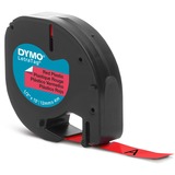 Dymo S0721630 cinta para impresora de etiquetas Negro sobre rojo, Cinta de escritura Negro sobre rojo, Poliéster, Bélgica, DYMO, LetraTag 100T, LetraTag 100H, 1,2 cm