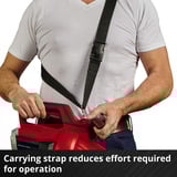 EINHELL Aspiradora de hojas profesional a batería VENTURRO 36/240, 36 Voltios (2x18V), Aspirador/soplador rojo/Negro