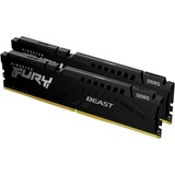 Kingston FURY FURY Beast 32GB 5200MT/s DDR5 CL40 DIMM (Kit de 2) Black, Memoria RAM negro, 32 GB, 2 x 16 GB, DDR5, 288-pin DIMM