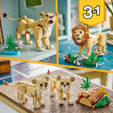 LEGO Creator 3-en-1 Animales salvajes: León majestuoso, Juegos de construcción 