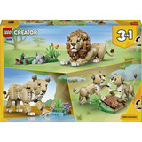 LEGO Creator 3-en-1 Animales salvajes: León majestuoso, Juegos de construcción 
