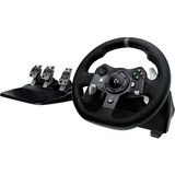 Logitech G920 Driving Force Negro USB 2.0 Volante + Pedales Analógico/Digital PC, Xbox One, Xbox Series S, Xbox Series X negro, Volante + Pedales, PC, Xbox One, Xbox Series S, Xbox Series X, Cruceta, Analógico/Digital, Alámbrico, USB 2.0