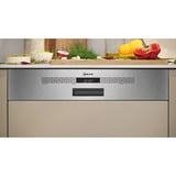 Neff S145HTS04E lavavajillas Semi integrado 13 cubiertos D acero fino cepillado, Semi integrado, Tamaño completo (60 cm), Acero inoxidable, Botones, 1,75 m, 1,65 m