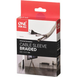 One for all Cubierta de cable trenzado 2 metros, Manguera de cable gris