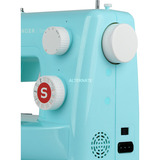 Singer Simple 3223G Máquina de coser semiautomática verde, Turquesa, Máquina de coser semiautomática, Costura, Paso 4, Giratorio, Zigzag