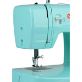 Singer Simple 3223G Máquina de coser semiautomática verde, Turquesa, Máquina de coser semiautomática, Costura, Paso 4, Giratorio, Zigzag