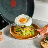 Tefal Set de sartenes acero inoxidable Emotion, 2 piezas, Juego de sartenes negro/Acero fino