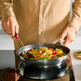 Tefal Set de sartenes acero inoxidable Emotion, 2 piezas, Juego de sartenes negro/Acero fino
