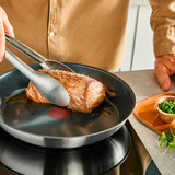 Tefal Set de sartenes acero inoxidable Emotion, 2 piezas, Juego de sartenes negro/Acero fino