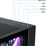 Thermaltake FTW RTX 5070 Ti Black, Gaming-PC negro/Transparente