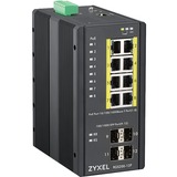Zyxel RGS200-12P Gestionado L2 Gigabit Ethernet (10/100/1000) Energía sobre Ethernet (PoE) Negro, Interruptor/Conmutador Gestionado, L2, Gigabit Ethernet (10/100/1000), Energía sobre Ethernet (PoE), Montaje en rack, Montaje de pared