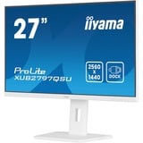 iiyama ProLite XUB2797QSU-W2 pantalla para PC 68,6 cm (27") 2560 x 1440 Pixeles Quad HD LED Blanco, Monitor LED blanco (mate), 68,6 cm (27"), 2560 x 1440 Pixeles, Quad HD, LED, 1 ms, Blanco